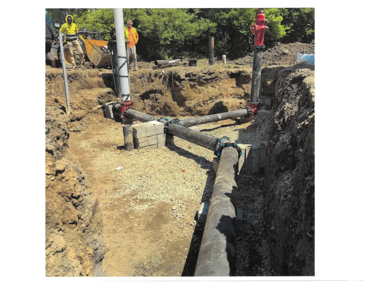 Blue Lake Water Main Piping