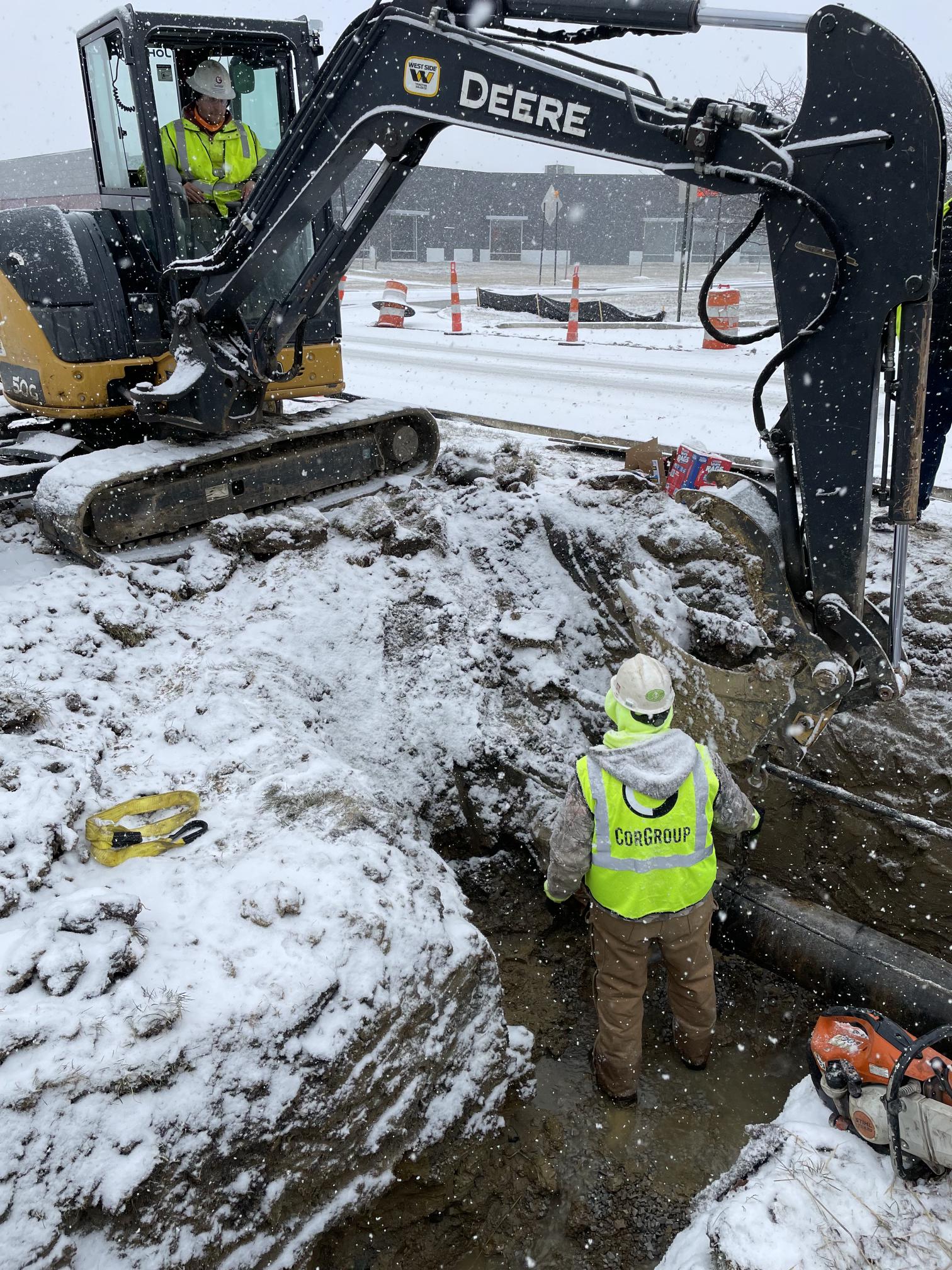 CorGroup Winter Trench Operation